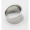 Große breite gebogene Stahl Metall Finger Ring Design für Männer und Frauen